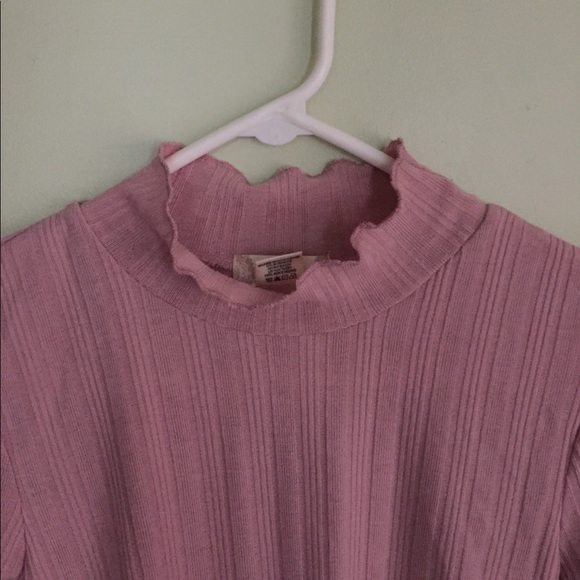 Mock Neck Bodysuit with Half Sleeves - Picture 2 of 4